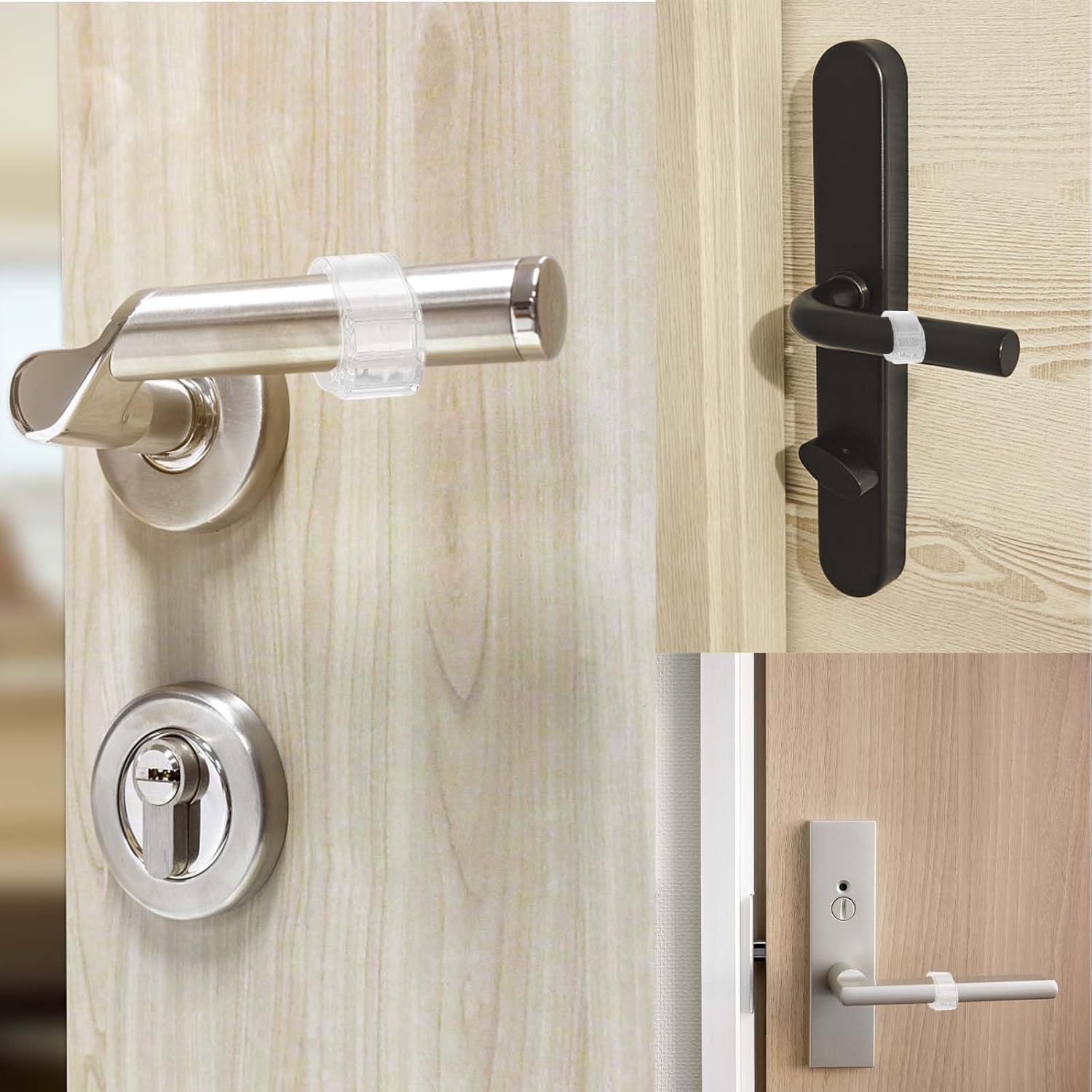 8 Pack Door Stoppers Indoor Wall Protectors Transparent Door Stop Guards - Image 6