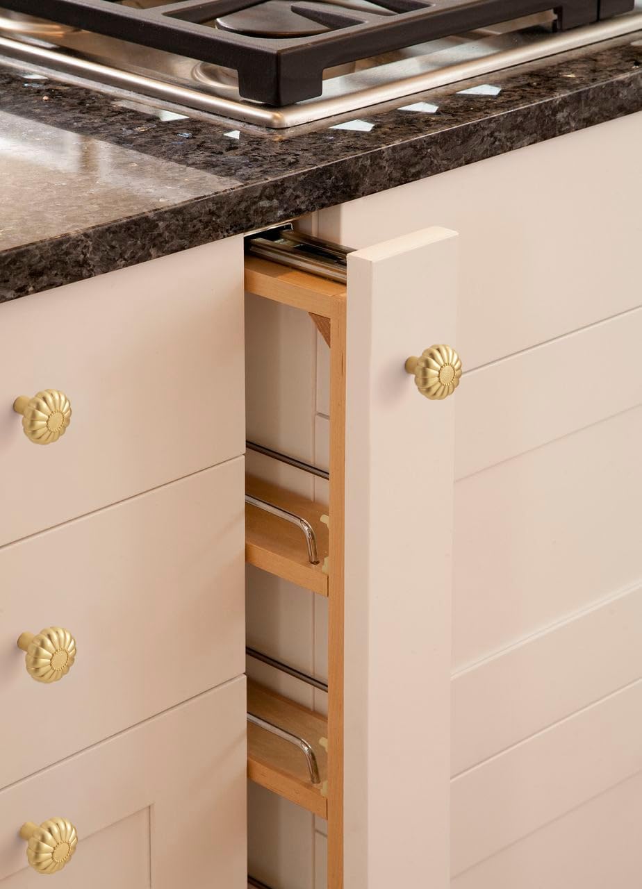 2 Pack 30mm Gold Cabinet Door Knobs Drawer Handles - Image 3