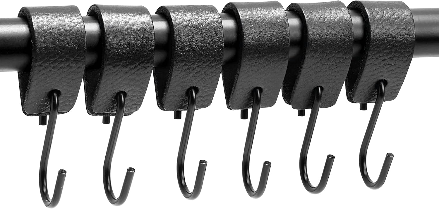 6 Pack Black Multi-Functional Hooks - Image 1