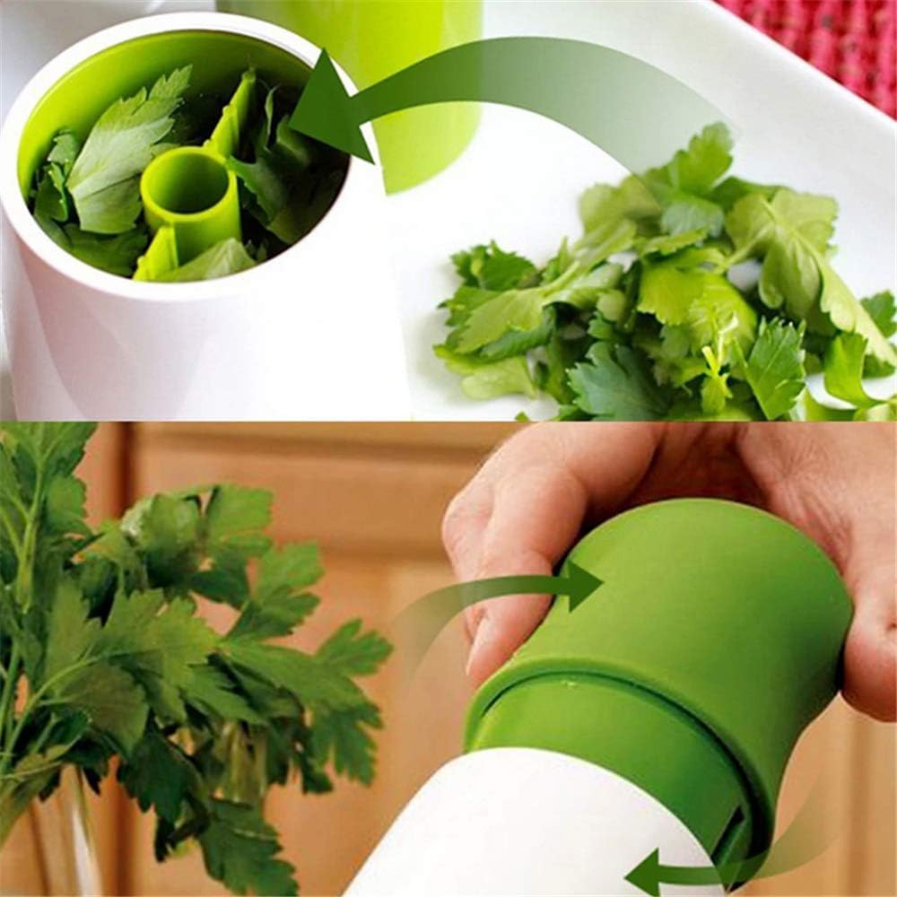 17cm Green Manual Fresh Herb Grinder for Kitchen - Image 3