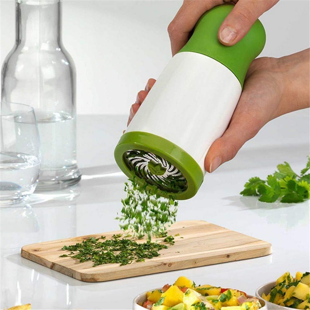 17cm Green Manual Fresh Herb Grinder for Kitchen - Image 4