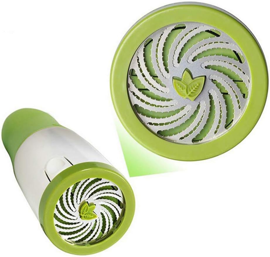 17cm Green Manual Fresh Herb Grinder for Kitchen - Image 5