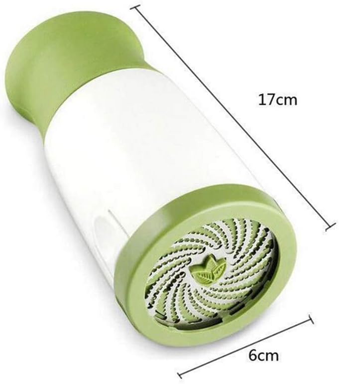 17cm Green Manual Fresh Herb Grinder for Kitchen - Image 6