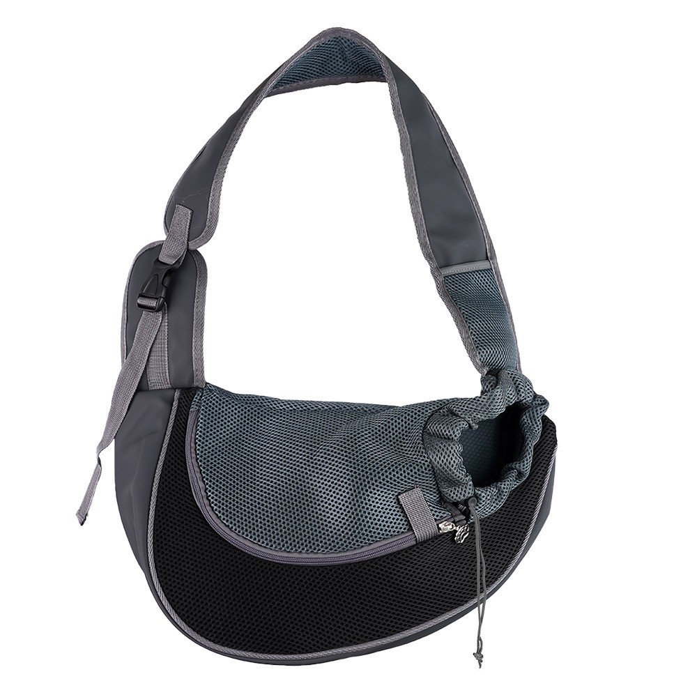 Dog Carrier Bag 40cm x 25cm Black Pet Travel Pouch for Small to Medium Dogs - Image 5