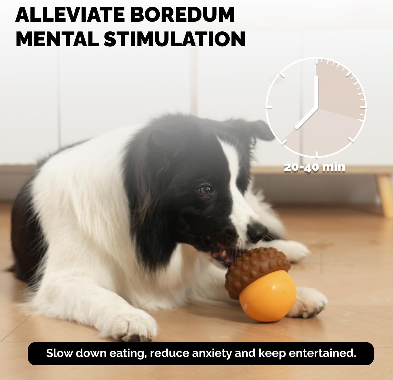 Interactive Food-Grade Silicone Dog Treat Dispenser Toy for Mental Stimulation and Healthy Eating with Removable Lid Dishwasher Safe Suitable for All Dog Sizes - Image 4