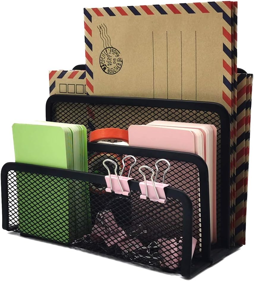 Black Metal Organizer Bins for Bookkeeper - 1 Piece Storage Solution - Image 4