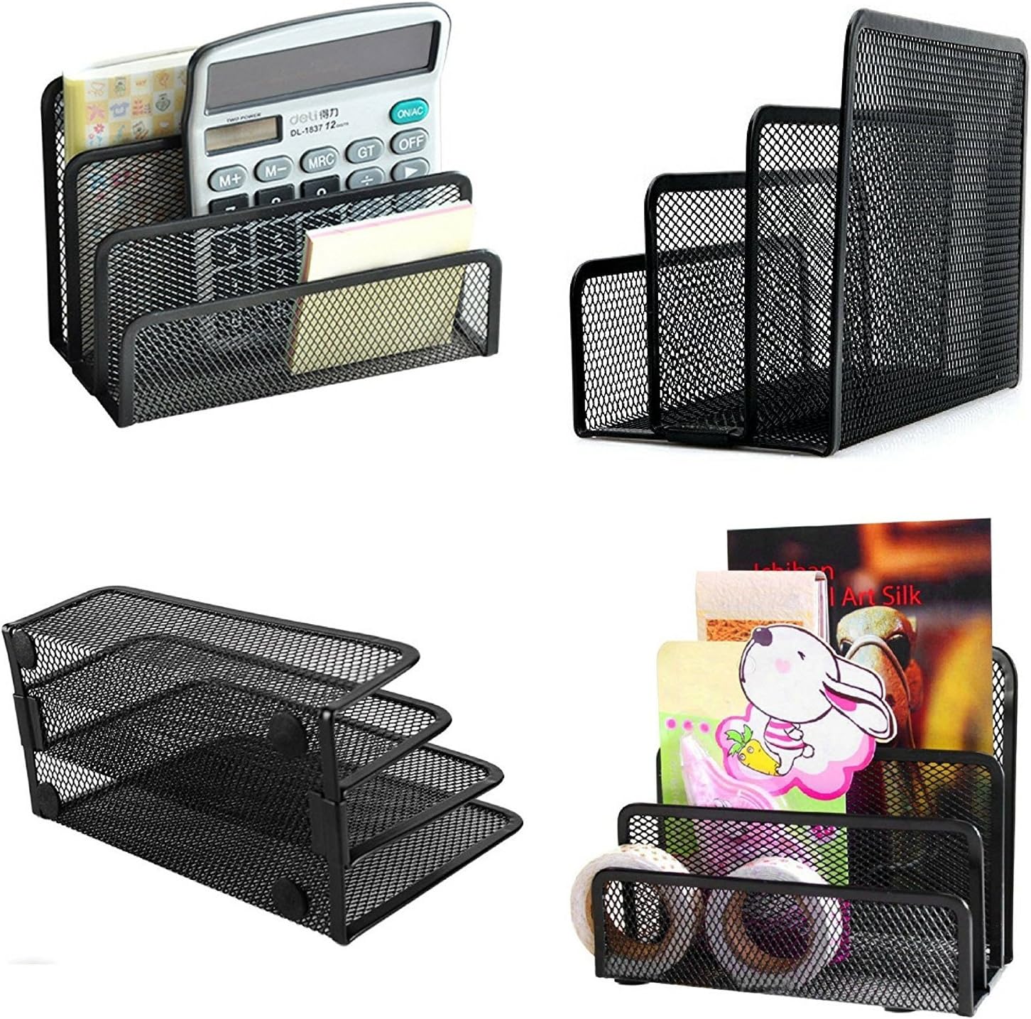 Black Metal Organizer Bins for Bookkeeper - 1 Piece Storage Solution - Image 5