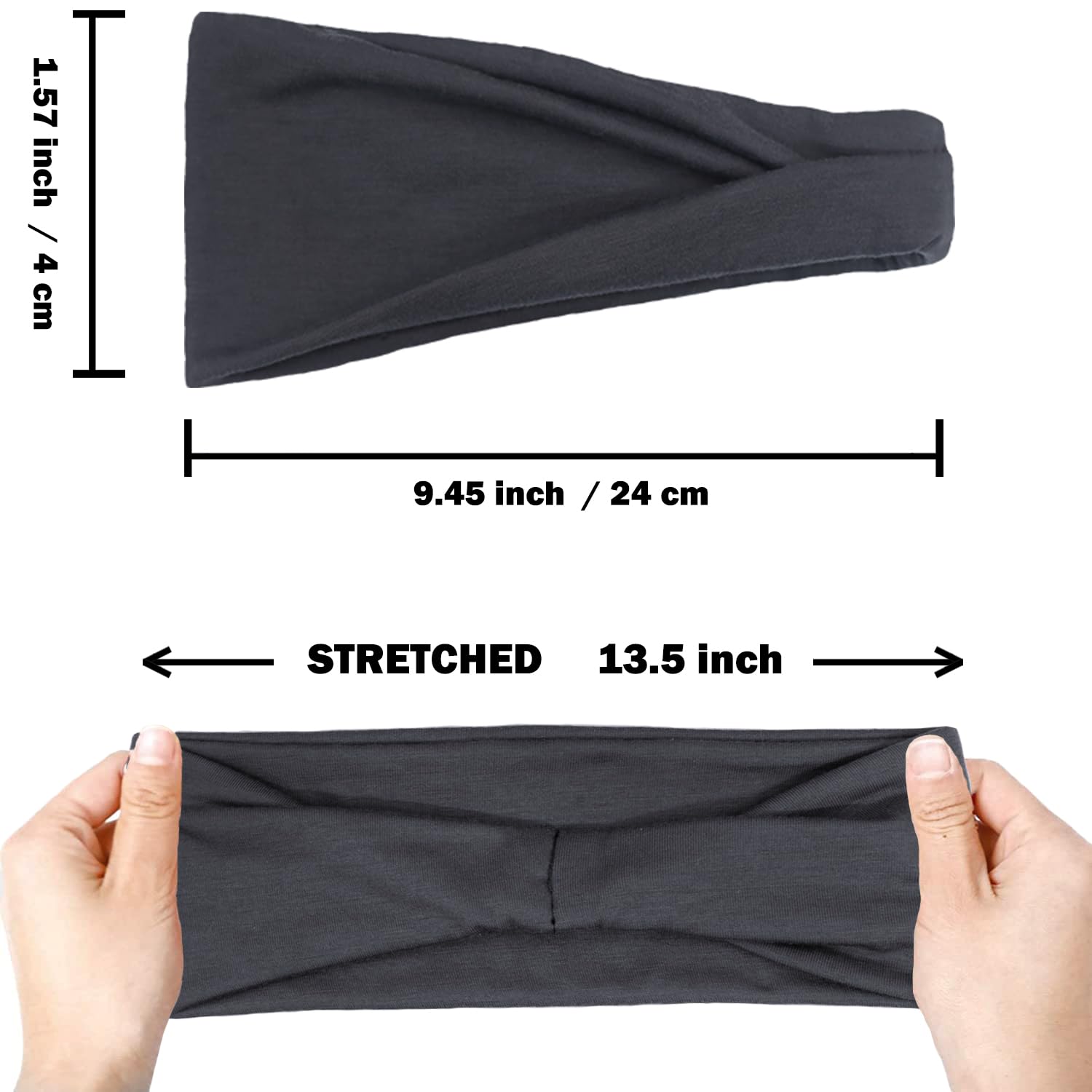 6 Pack Sports Hair Bands for Women Breathable Headbands Diadem Hair Accessories - Image 4