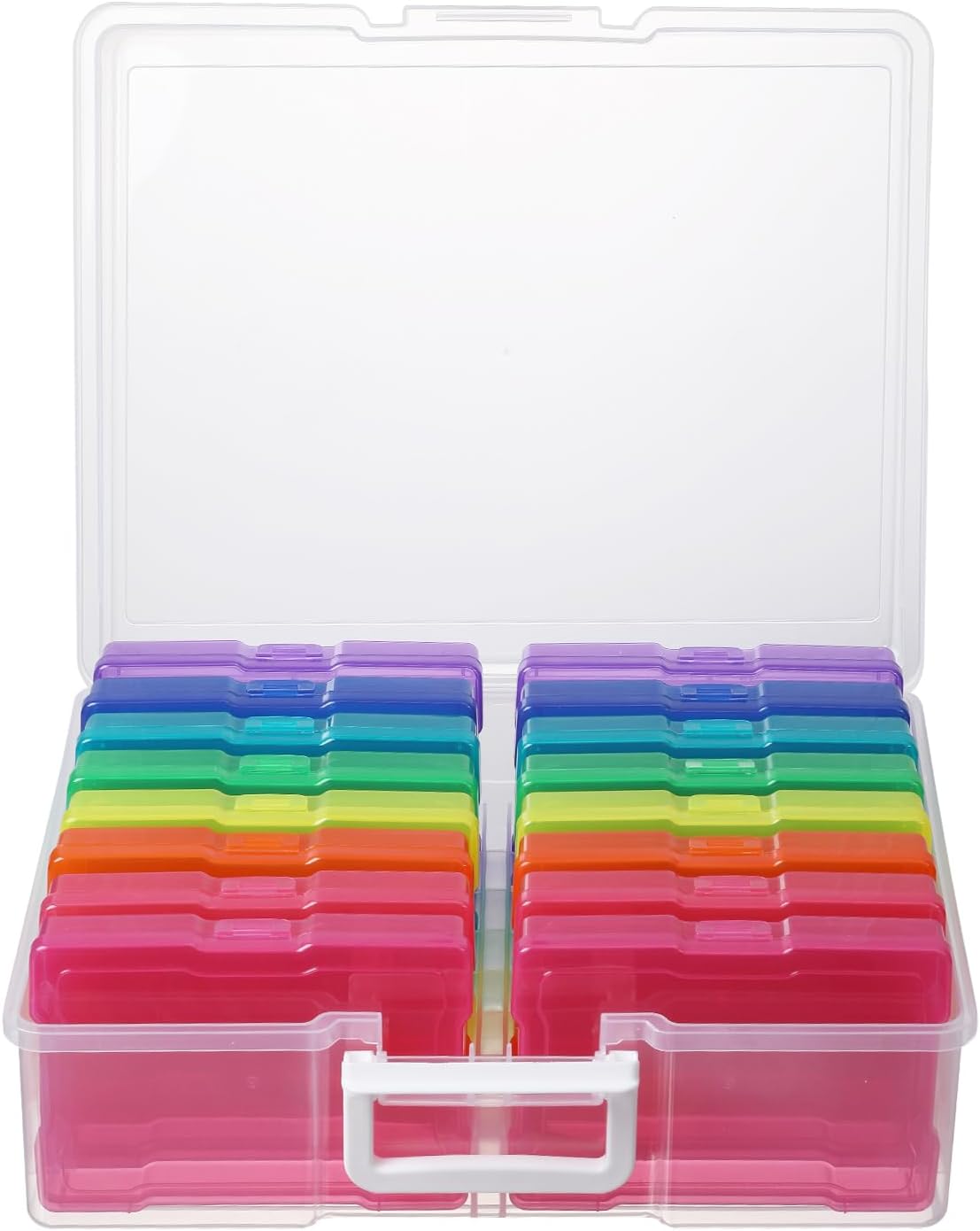 Photo Album Organizer 4x6 Inch Colourful Photo Storage Set - Image 1