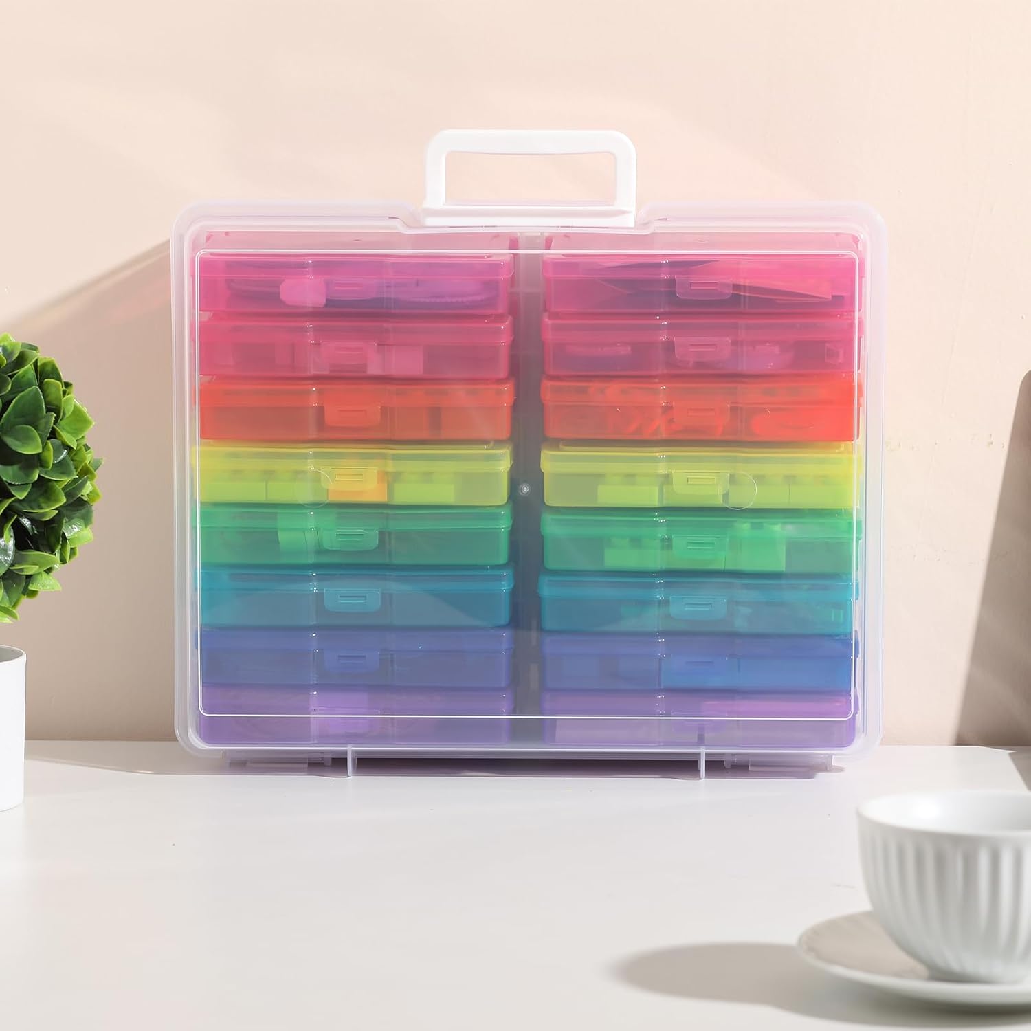 Photo Album Organizer 4x6 Inch Colourful Photo Storage Set - Image 4