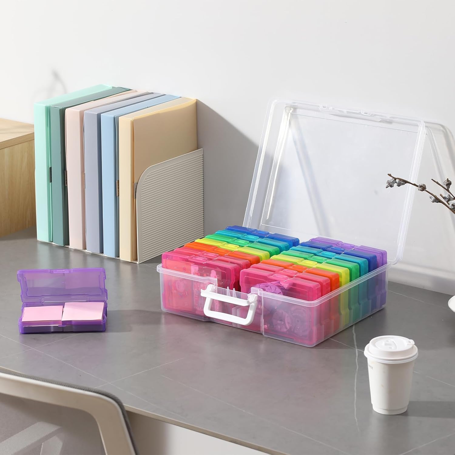 Photo Album Organizer 4x6 Inch Colourful Photo Storage Set - Image 6