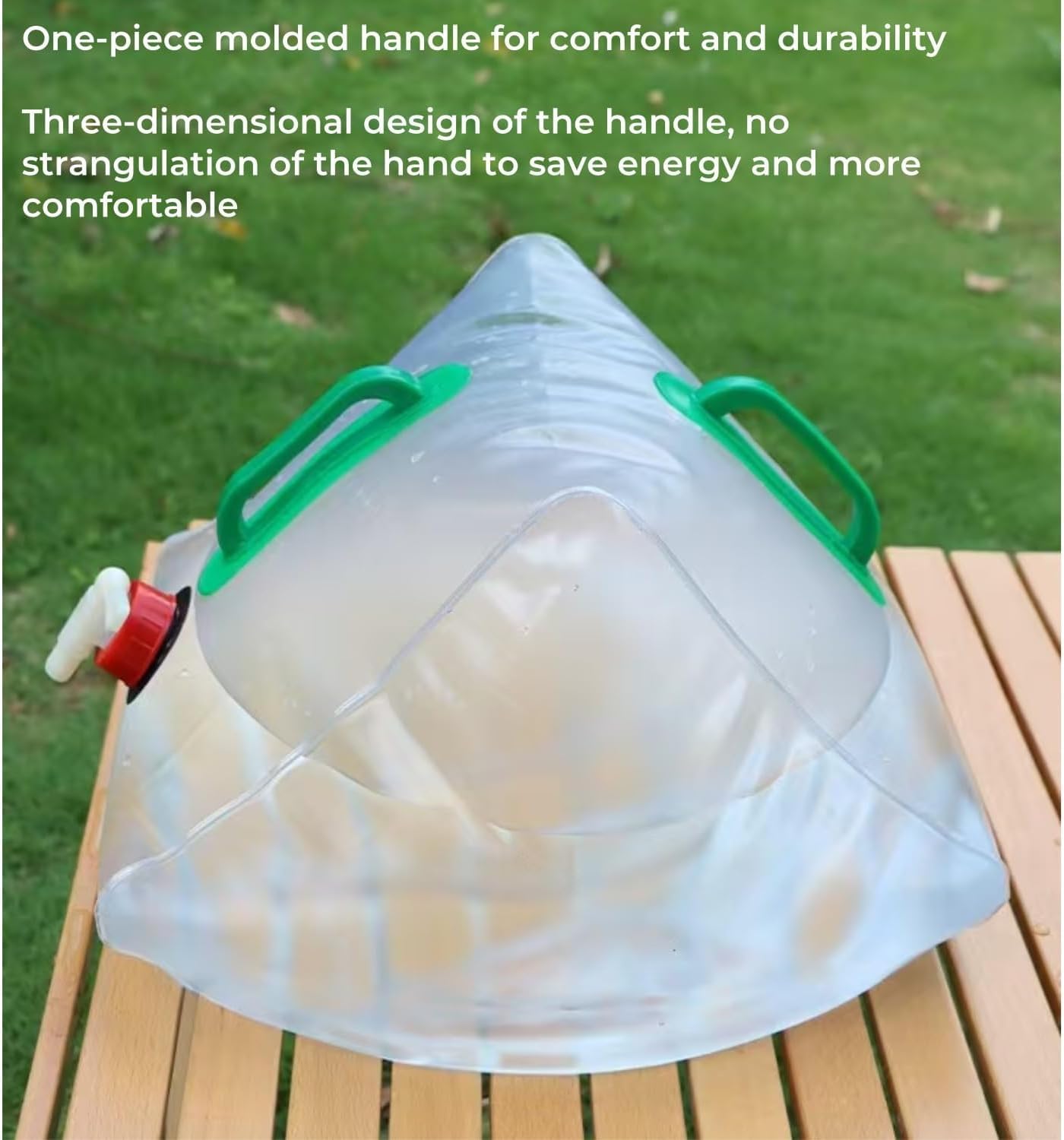 2 Pack Foldable Water Kettle with Tap Portable Food Grade BPA Free for Camping Hiking Emergency Use - Image 4