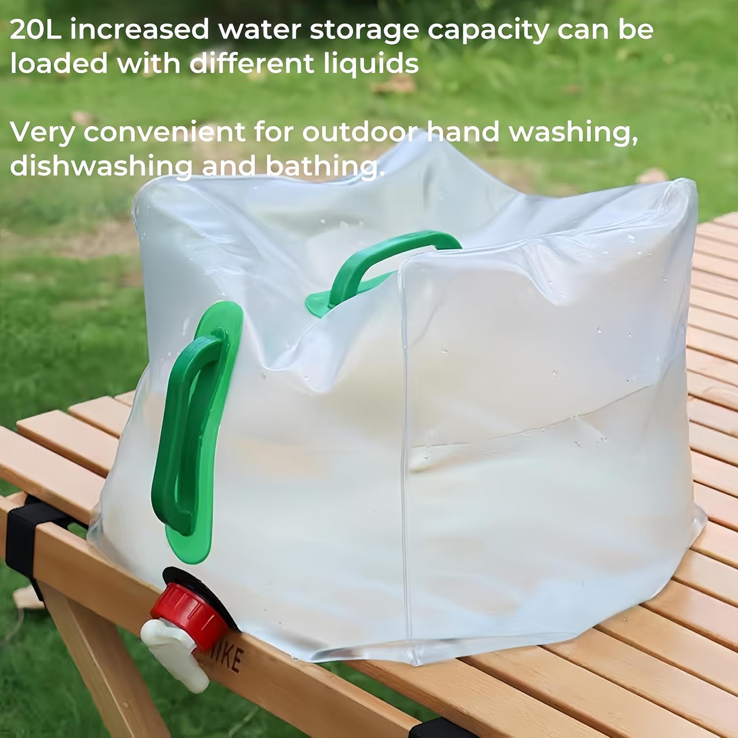 2 Pack Foldable Water Kettle with Tap Portable Food Grade BPA Free for Camping Hiking Emergency Use - Image 6