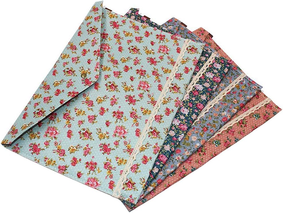 Colored Flower Envelopes 32.5cm x 23.5cm Pack of 4 - Image 1