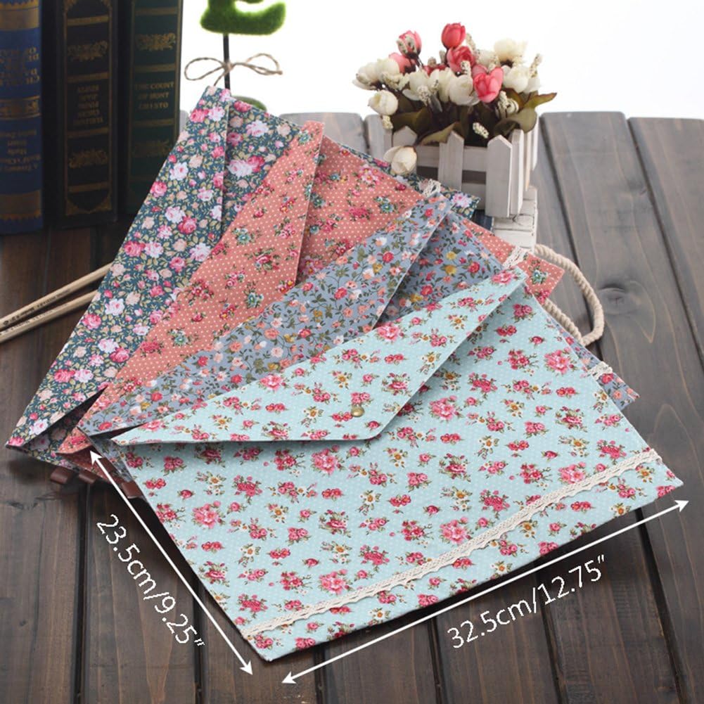 Colored Flower Envelopes 32.5cm x 23.5cm Pack of 4 - Image 2