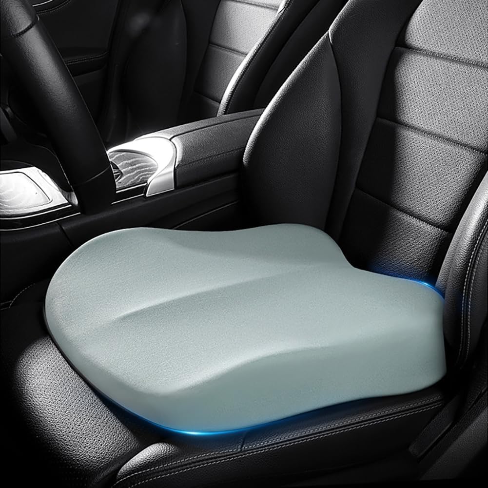 Car Seat Cushion Memory Foam 42x42x10cm Blue Comfort Support Pad for Vehicle Seats - Image 1