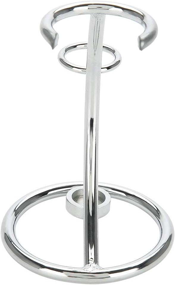 Men's Stainless Steel Silver Razor Holder - Shaving Brush Stand - Image 5