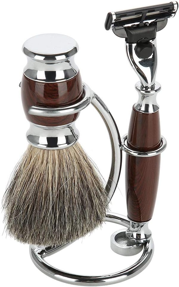 Men's Stainless Steel Silver Razor Holder - Shaving Brush Stand - Image 6