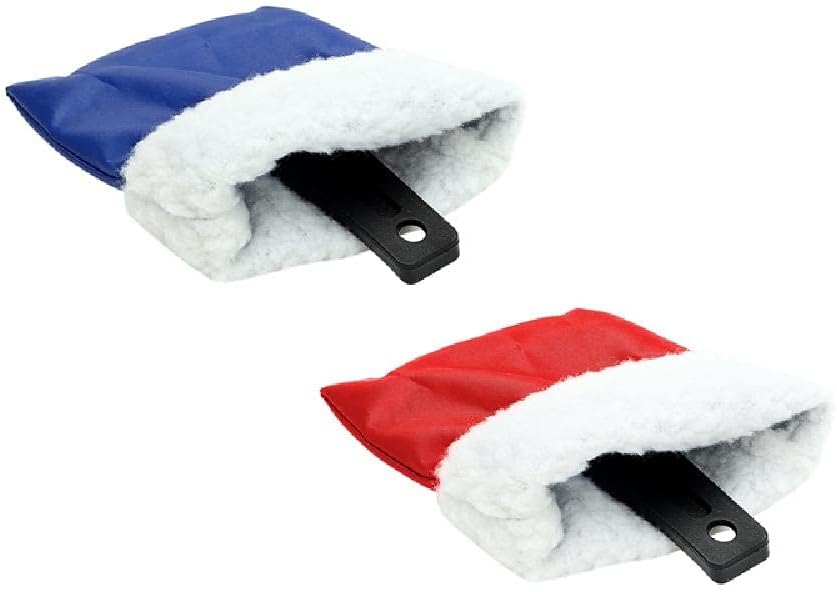 2 in 1 Car Ice Scraper and Window Cleaner Set Red and Blue 2 Pieces - Image 3