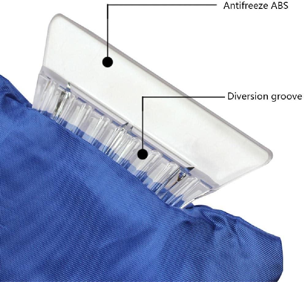 2 in 1 Car Ice Scraper and Window Cleaner Set Red and Blue 2 Pieces - Image 4
