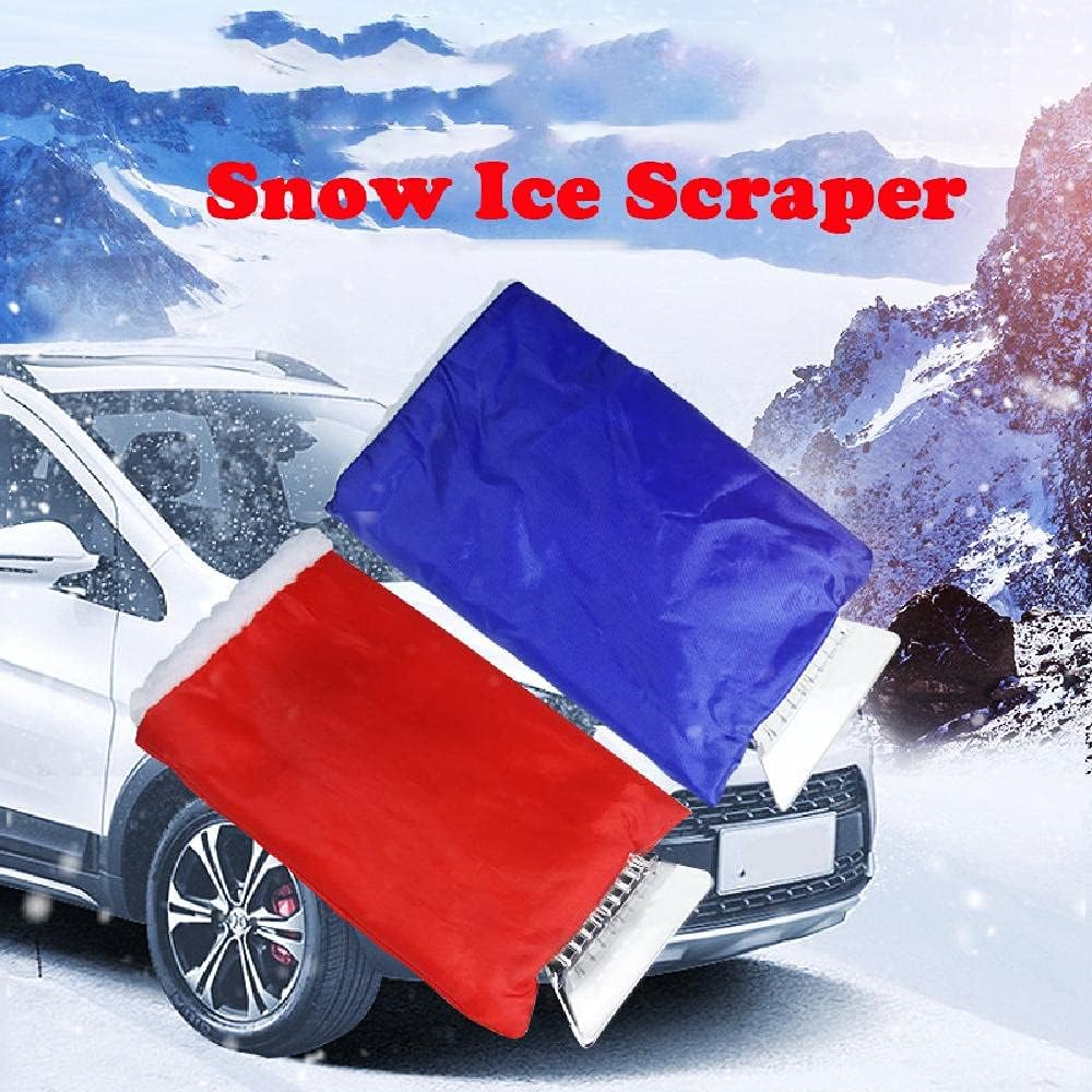 2 in 1 Car Ice Scraper and Window Cleaner Set Red and Blue 2 Pieces - Image 6