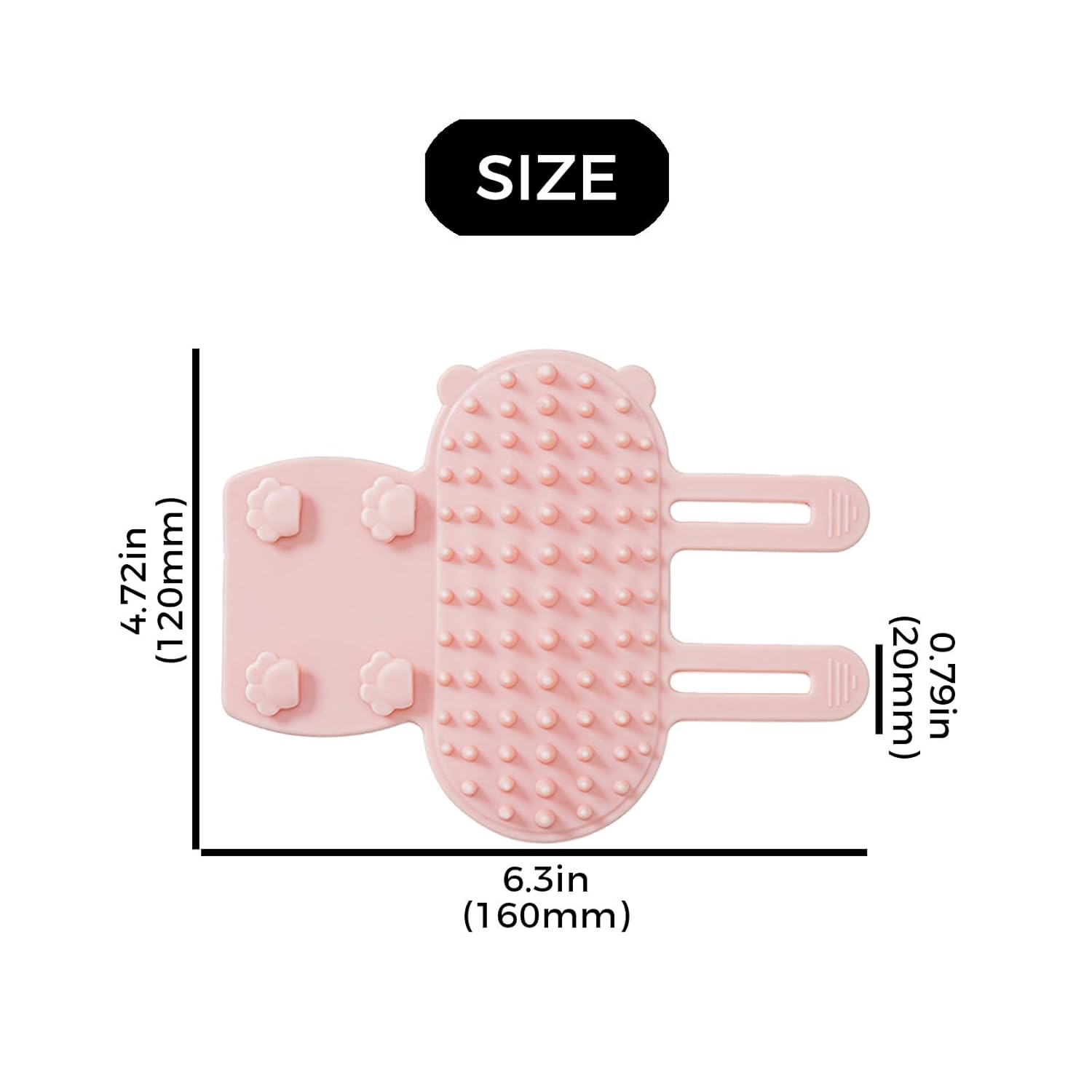 3 Pack Adjustable Silicone Massage Cat Grooming Brush Self-Cleaning Corner Wall Mounted Cat Scratching Comb for Table Legs - Image 2
