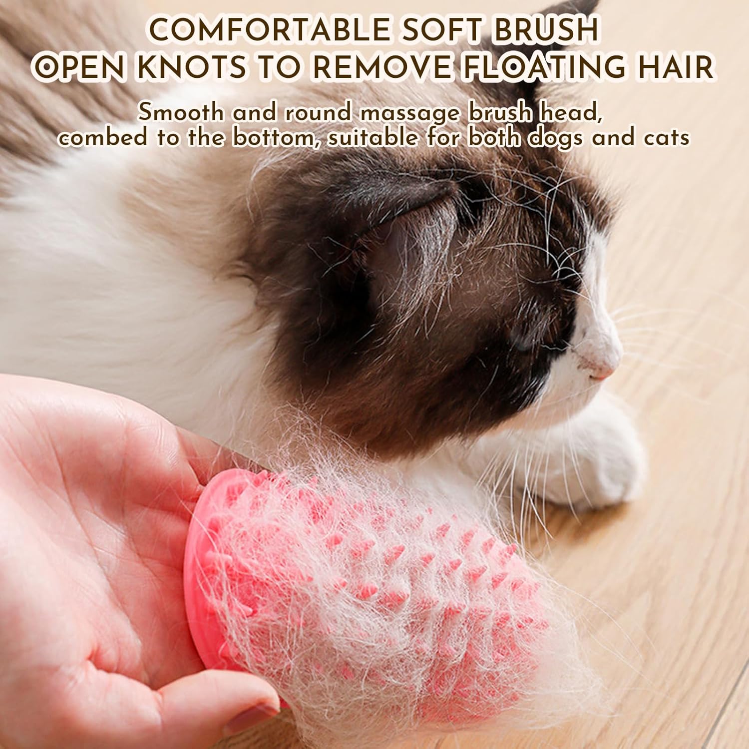 3 Pack Adjustable Silicone Massage Cat Grooming Brush Self-Cleaning Corner Wall Mounted Cat Scratching Comb for Table Legs - Image 4