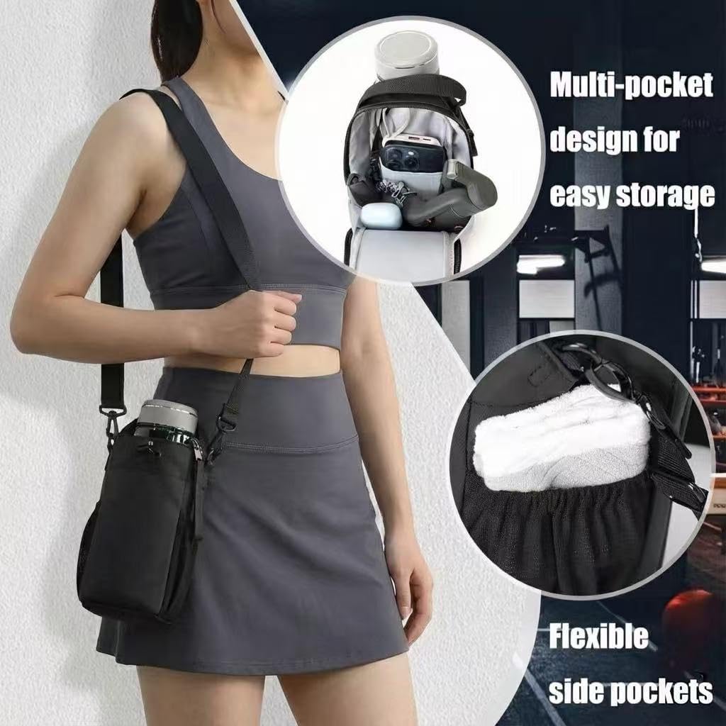 Magnetic Sports Bag - Water-resistant Fitness Tote - Portable Unisex Gym Travel Bag - Black - Image 3