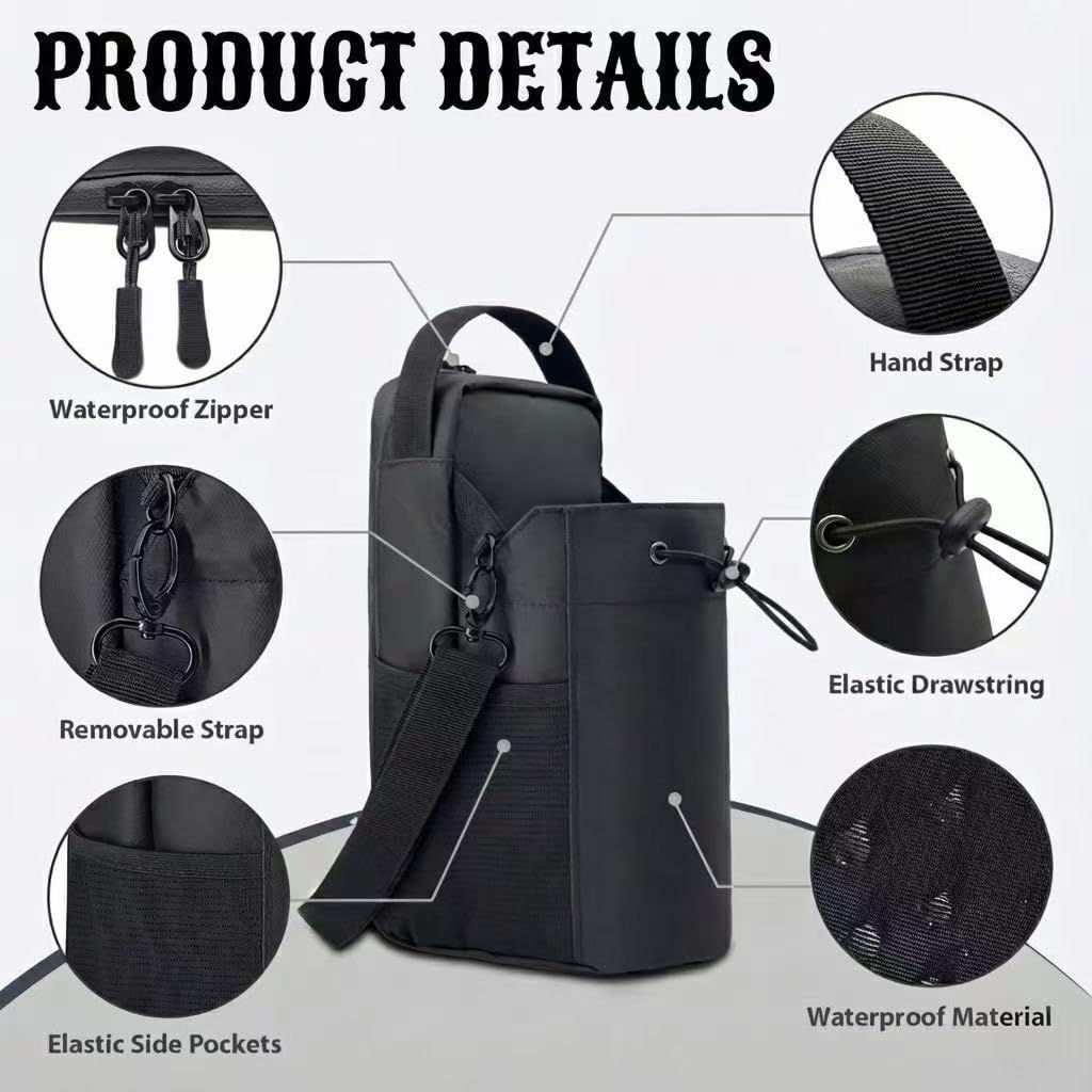 Magnetic Sports Bag - Water-resistant Fitness Tote - Portable Unisex Gym Travel Bag - Black - Image 4