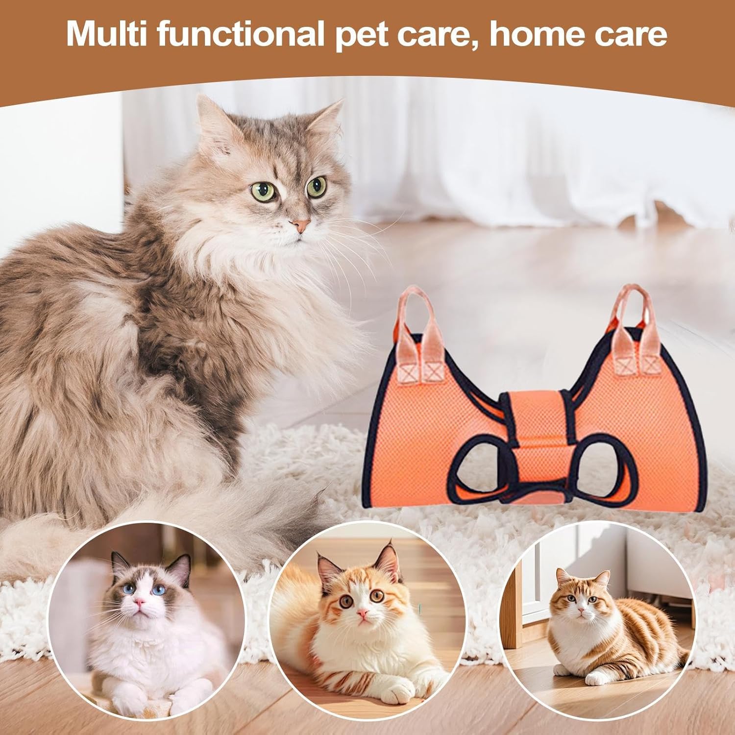 Durable Pet Grooming Restraint Band for Safe Dog Cat Nail Trimming Hanging Bed Helper - Image 3