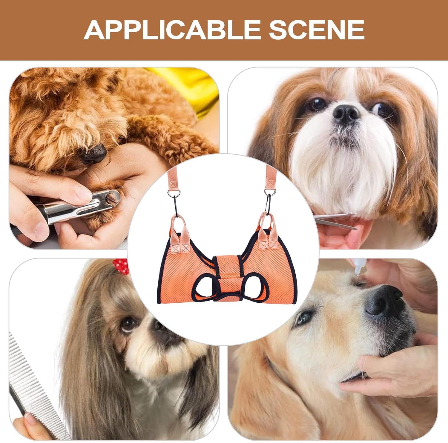 Durable Pet Grooming Restraint Band for Safe Dog Cat Nail Trimming Hanging Bed Helper - Image 5