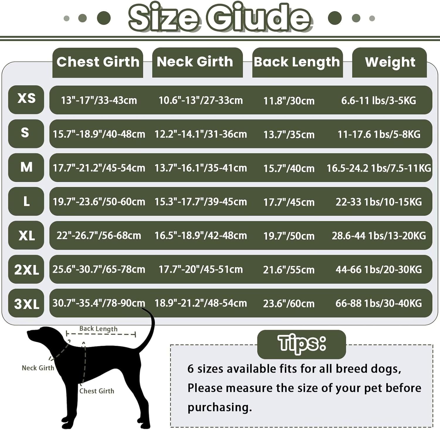 Winter Dog Coat - Soft Adjustable Bodywarmer - Warm - Size M - Military Green - Image 2