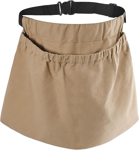 Adjustable Garden Apron with Pockets - Reusable Harvest Pouch for Fruit Picking - Portable Khaki Garden Tool Bag - Image 2