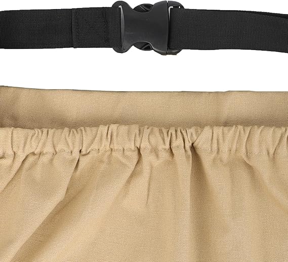 Adjustable Garden Apron with Pockets - Reusable Harvest Pouch for Fruit Picking - Portable Khaki Garden Tool Bag - Image 5