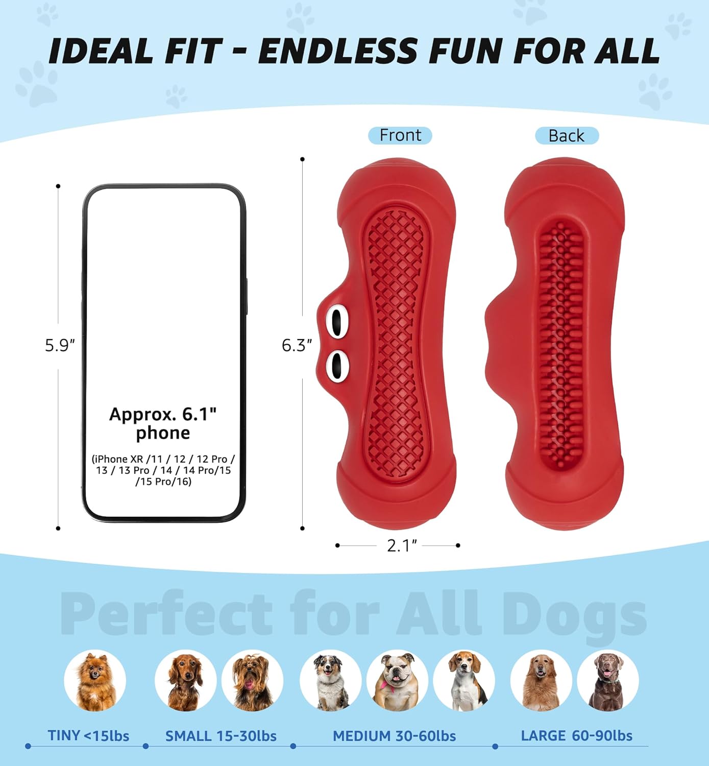 Red Indestructible Dog Chew Toy - Chew Stick for Medium and Large Dogs - Promotes Dental Care and Teeth Cleaning - 1 Piece - Image 6