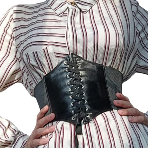 Women's Waist Cincher Corset Belt - 73cm Size S - Black Slimming Waistband for Pants - Image 4
