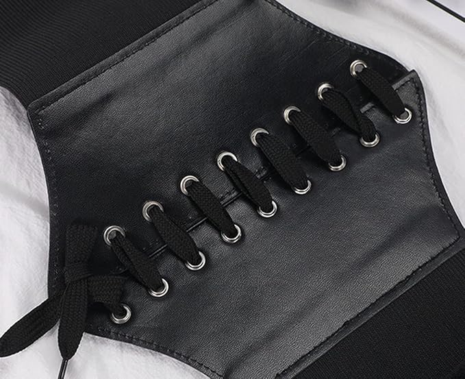 Women's Waist Cincher Corset Belt - 83cm Size M Black - Adjustable Slimming Body Shaper - Image 3