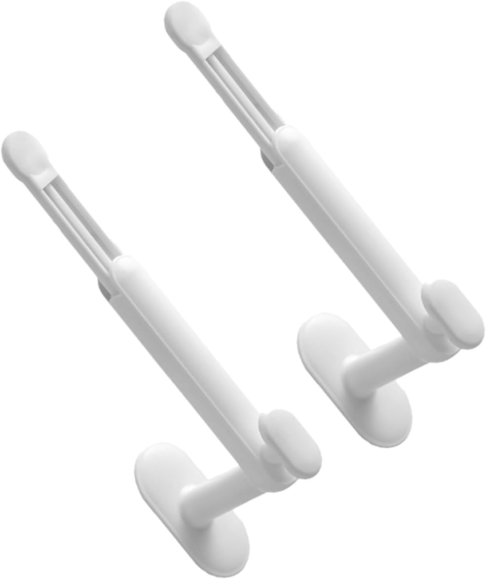 2 Pack Adjustable Hair Accessory Organizer with Hair Tie Holder White - Image 1