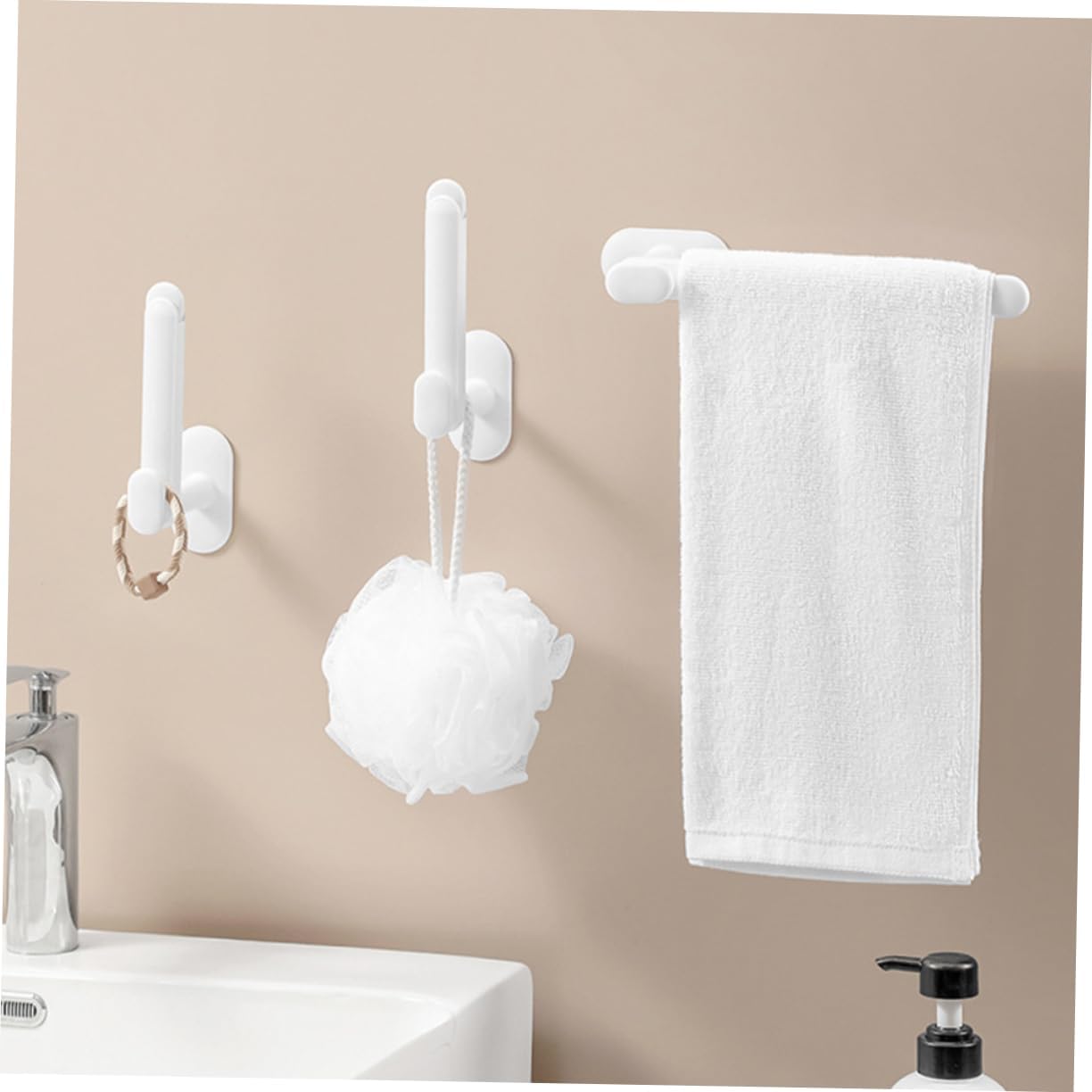 2 Pack Adjustable Hair Accessory Organizer with Hair Tie Holder White - Image 2