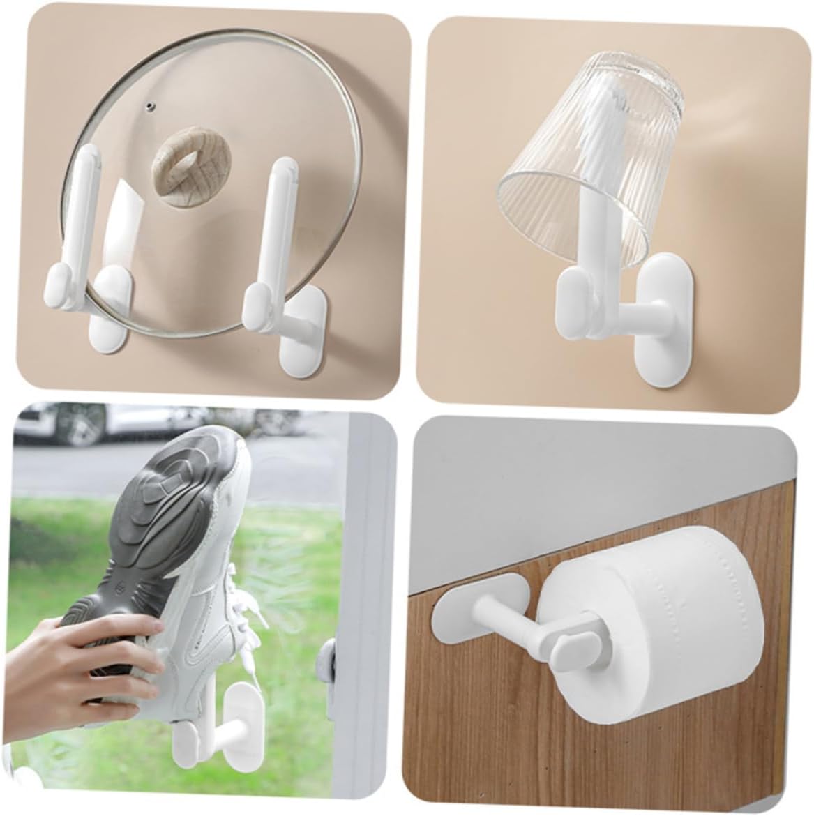 2 Pack Adjustable Hair Accessory Organizer with Hair Tie Holder White - Image 3