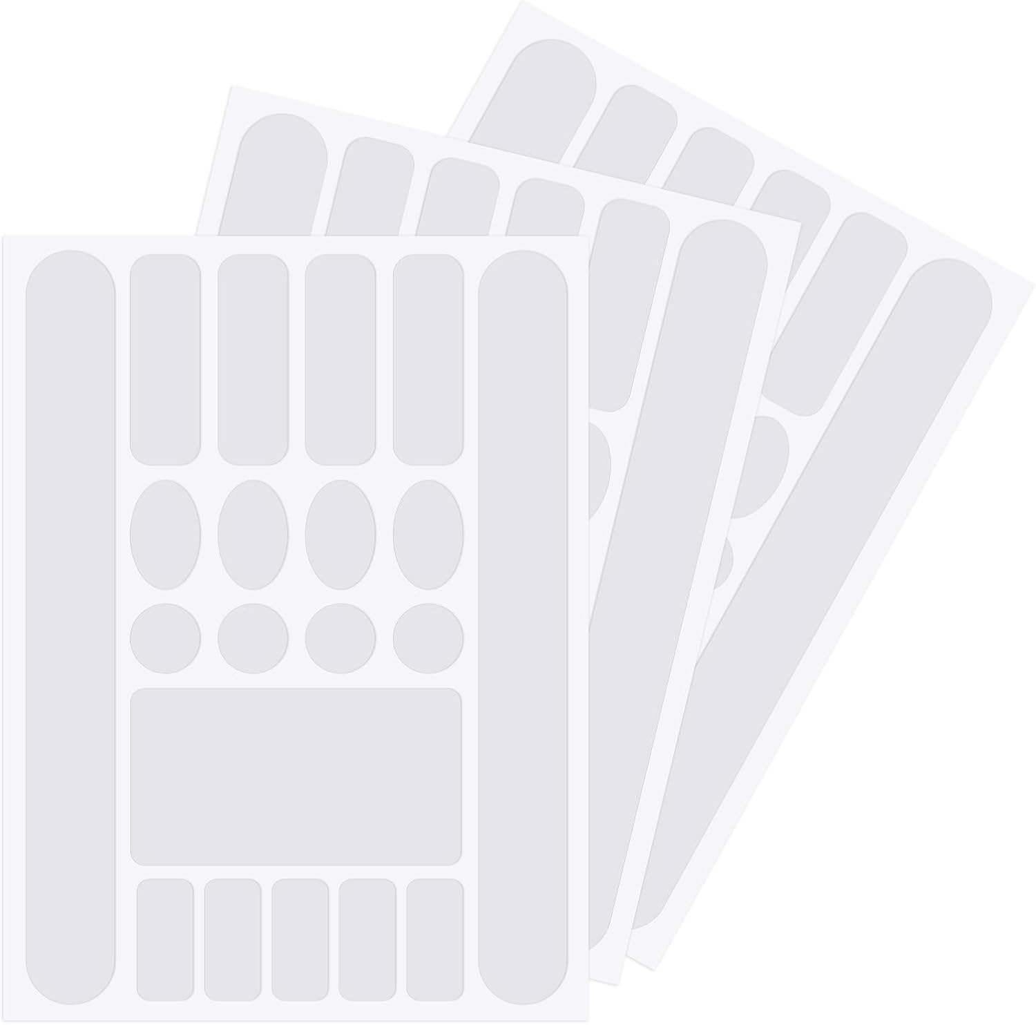 Bike Frame Protection Kit 3 Pieces Clear Anti-Scratch Invisible Protection Film White - Image 1