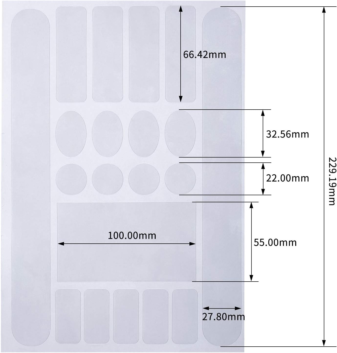 Bike Frame Protection Kit 3 Pieces Clear Anti-Scratch Invisible Protection Film White - Image 2