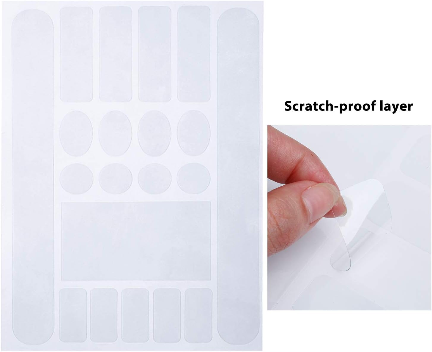 Bike Frame Protection Kit 3 Pieces Clear Anti-Scratch Invisible Protection Film White - Image 3