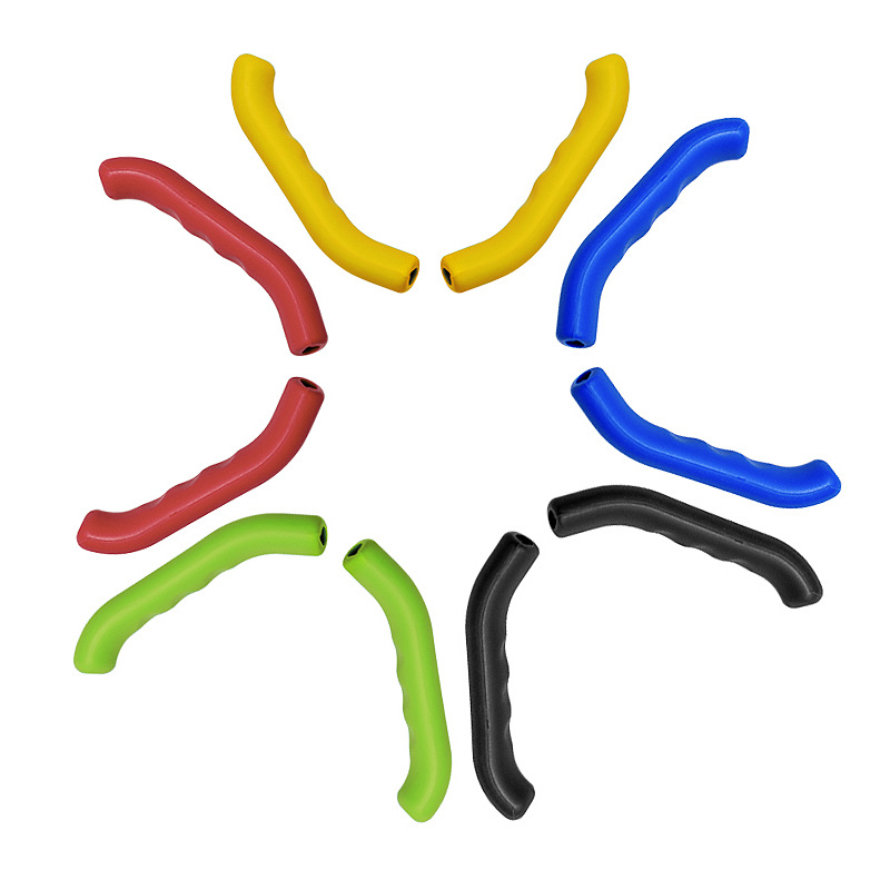 Silicone Bike Handlebar Grips Set 75x12mm Black Red Green Blue Yellow 5 Pairs Universal Fit - Image 3