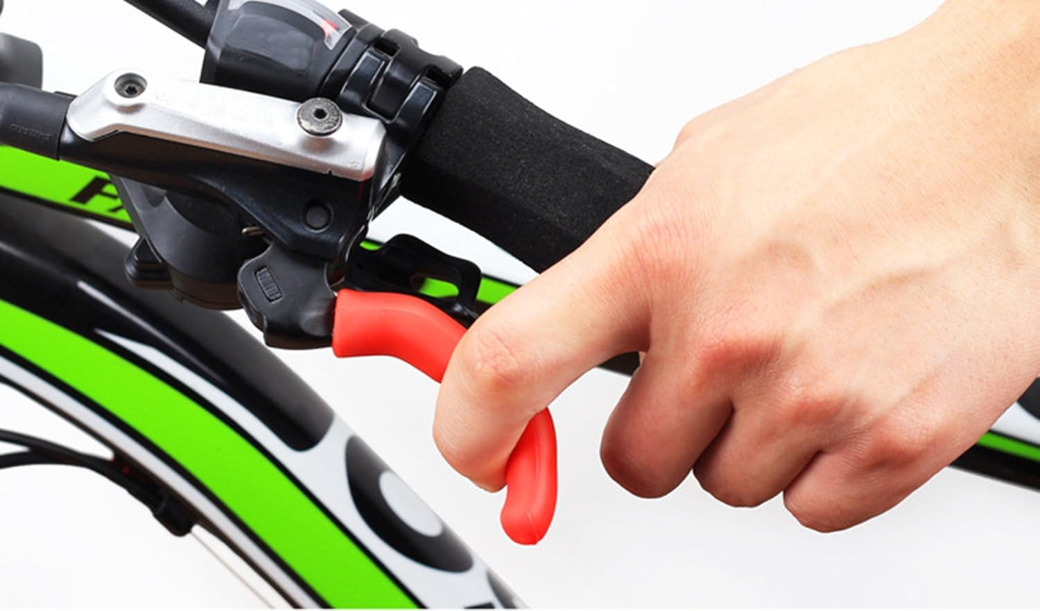 Silicone Bike Handlebar Grips Set 75x12mm Black Red Green Blue Yellow 5 Pairs Universal Fit - Image 5