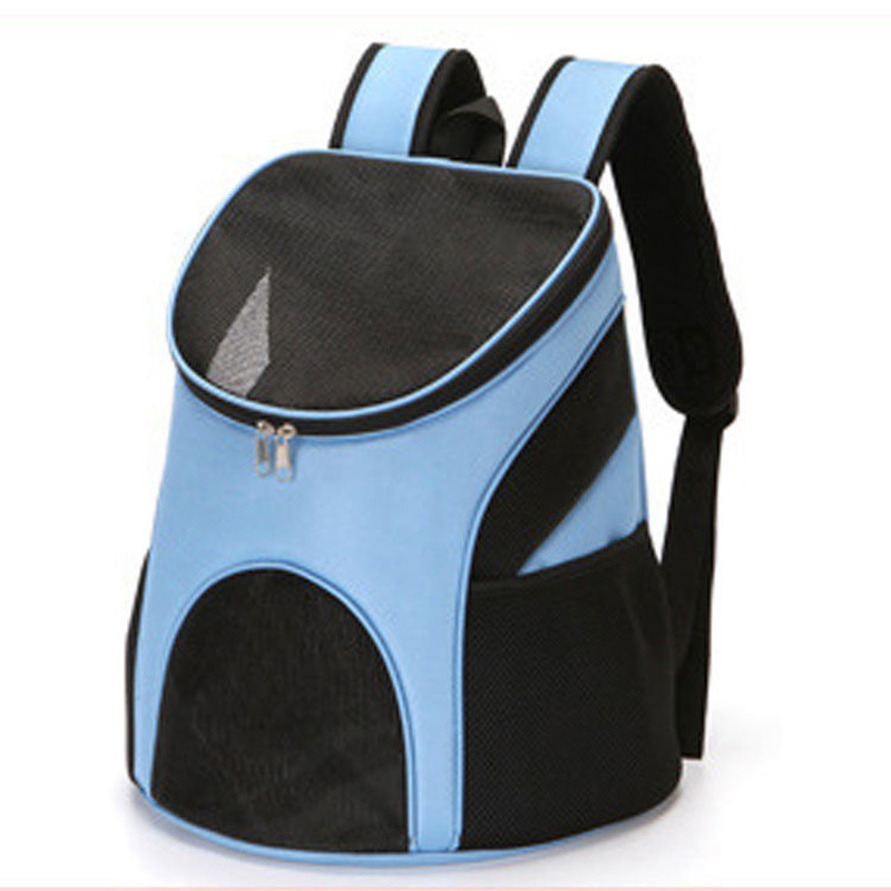 Pet Travel Carrier Backpack for Dogs and Cats Up to 8kg 36×31×45cm Blue - Image 1