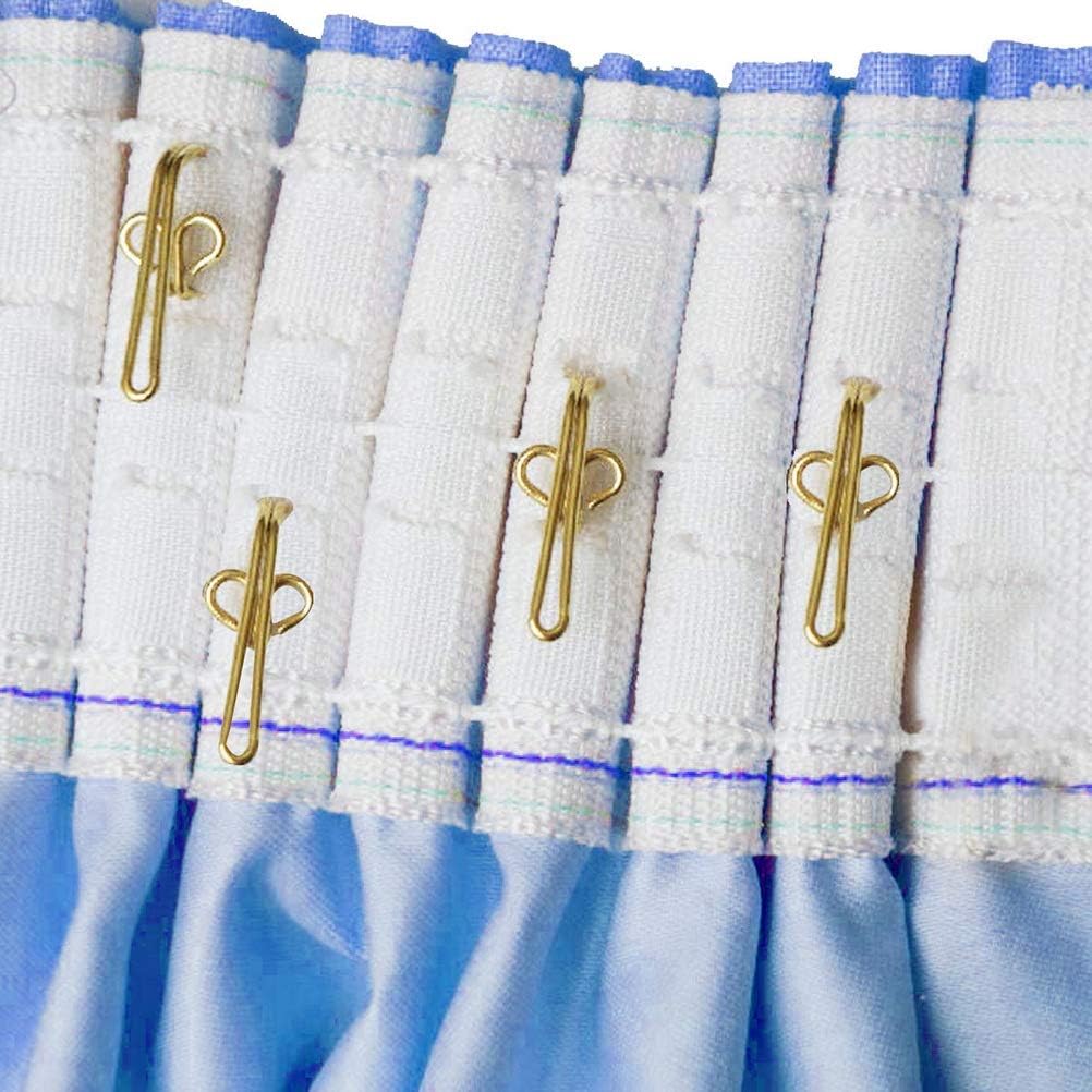 Curtain Hooks 3x1cm Gold Metal Clips Pack of 100 Heavy Duty Curtain Runners Hangers for Window Curtain Installation - Image 6