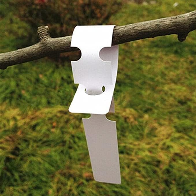 100 White Waterproof Plant Labels Garden Stakes - Durable Steeketiketten for Outdoor Use - Image 3