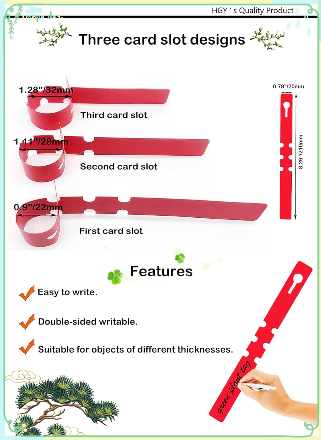 100 White Waterproof Plant Labels Garden Stakes - Durable Steeketiketten for Outdoor Use - Image 5