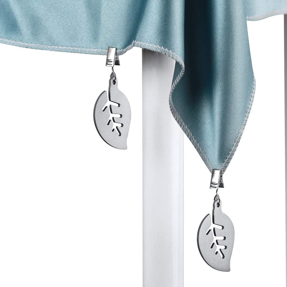 Stainless Steel Tafelkleedgewichten Leaf Shaped Multifunctional 5x7cm Silver 8 Piece Set - Image 2